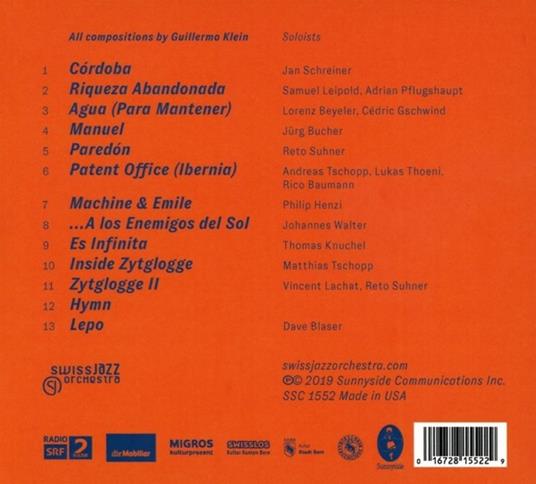 Swiss Jazz Orchestra... - CD Audio di Swiss Jazz Orchestra - 2