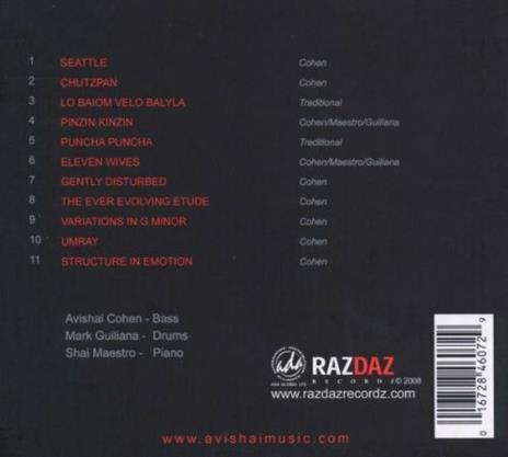 Gently Disturbed - CD Audio di Avishai Cohen - 2