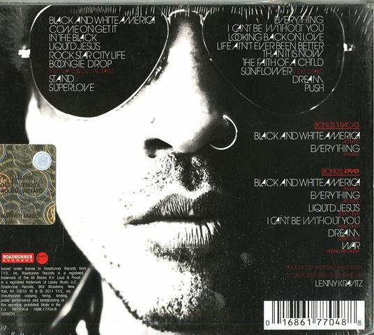 Black and White America (Special Edition) - CD Audio + DVD di Lenny Kravitz - 2