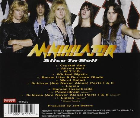 Alice in Hell - CD Audio di Annihilator - 2