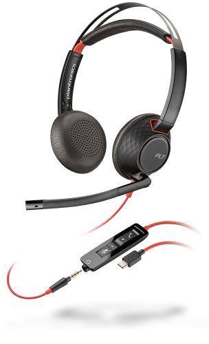 POLY Blackwire 5220 Cuffia Padiglione auricolare Nero USB tipo-C