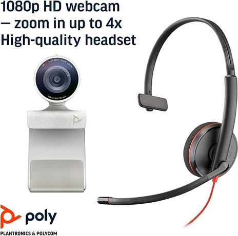 Kit Poly Studio P5 Con Blackwire 3210 (Plantronics) - Videocamera Per Videoconfe - 6