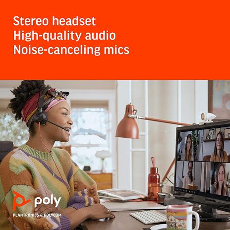 Kit Poly Studio P5 Con Blackwire 3325 (Plantronics) - Videocamera Per Videoconfe - 4