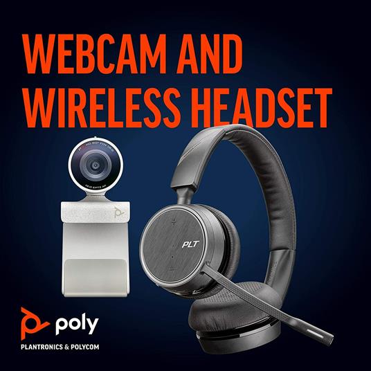 Kit Poly Studio P5 Con Voyager 4220 Uc (Plantronics) - Videocamera Per Videoconf - 3
