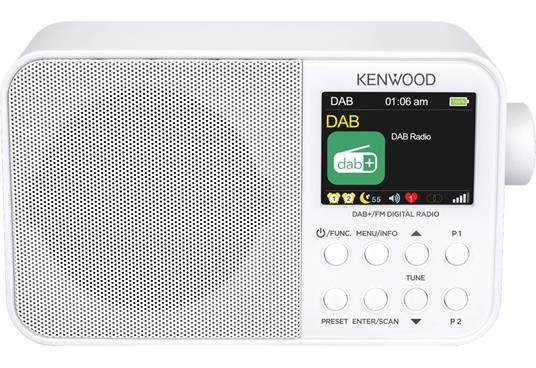 Kenwood CR-M30DAB-W radio Portatile Digitale Bianco - 2