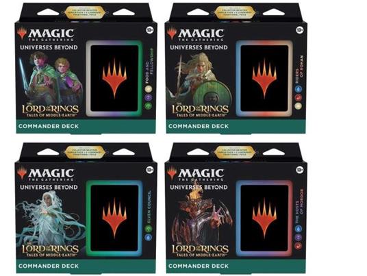 Magic the Gathering Il Signore Degli Anelli Commander Deck Box (4) Eng Trading Carte Gioco Hasbro