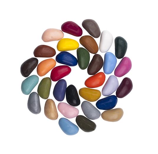 Crayon Rocks 32 pietre colorate in un sacchetto di cotone - 2