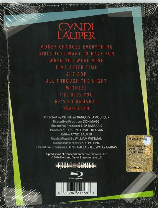 Cyndi Lauper. Front and Center (DVD) - DVD di Cyndi Lauper - 2