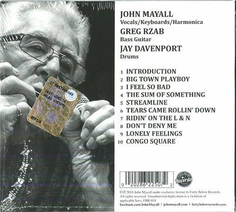 Three for the Road. Live in Germany 2017 - CD Audio di John Mayall - 2