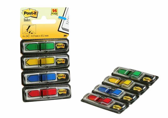 3M Post-it. Miniset Frecce. 96 Segnapagina in 4 Colori Classici