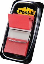 3M Post-it Index. 50 Bandierine Segnapagina Colore Rosso (25,4x43,6 Mm)