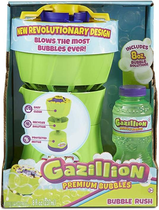 Gazillion Bubbles Bubble Rush Macchina per Bolle, Multicolore, 36452