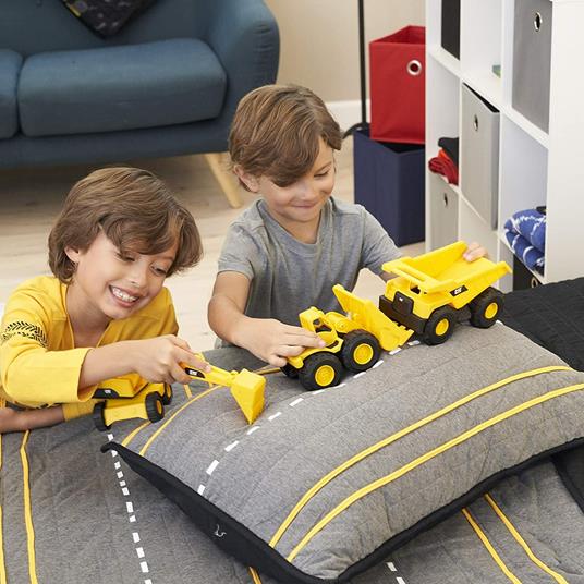 Caterpillar by Funrise Caterpillar Mini Crew confezione da 3 Veicolo da costruzione, Colore Giallo, Nero, 82360 - 5