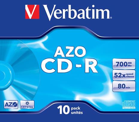 CD-RW Verbatim CD 700MB (10 Pezzi)
