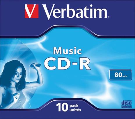 CD-RW Verbatim CD 700MB (10 Pezzi) - 10