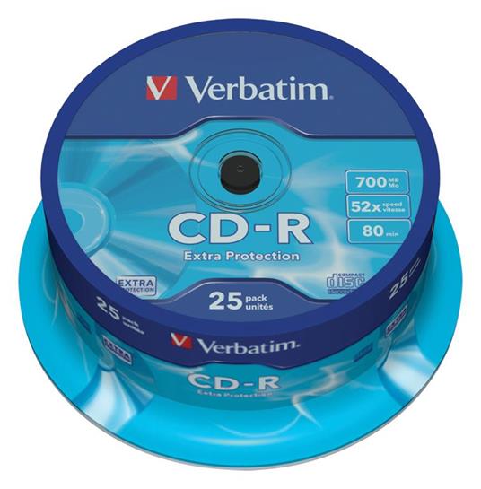 CD-RW Verbatim CD 700MB (25 Pezzi) - 9