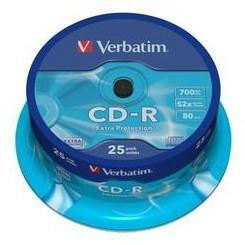 CD-RW Verbatim CD 700MB (25 Pezzi) - 10