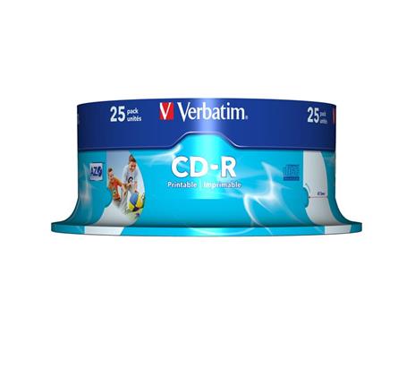 CD-RW Verbatim CD 700MB (25 Pezzi) - 9