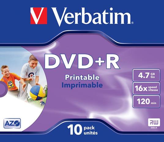 DVD-RW Verbatim DVD 4.7Gb (10 Pezzi)