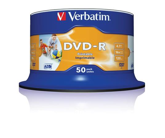 DVD-R Verbatim 4,7Gb 50pcs spin.wideps 16x non-id