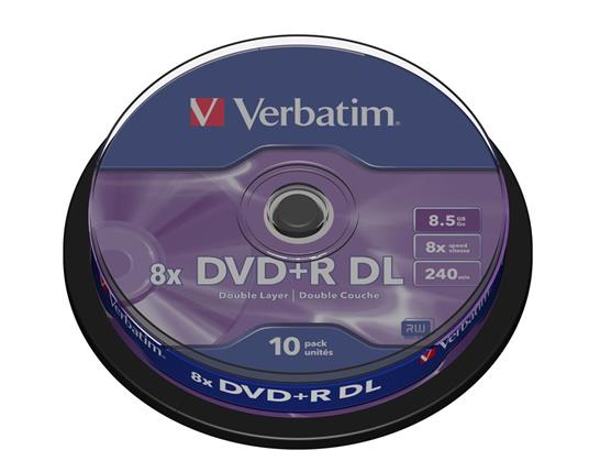 DVD-RW Verbatim DVD 8.5Gb (10 Pezzi)