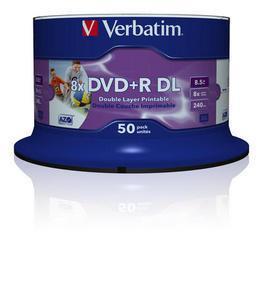Verbatim 43703 DVD vergine 8,5 GB DVD-R 50 pezzo(i) - 4