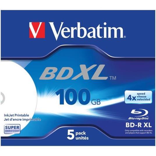 Verbatim BD-R XL 100Gb 4x, 5-pack - 5