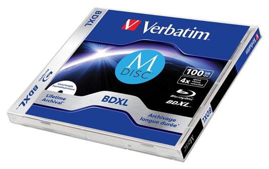 Verbatim MDISC Lifetime archival BDXL 100GB - Jewel case 1 pezzi - 2