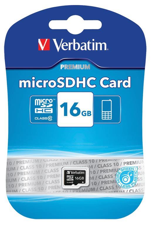 Scheda di Memoria Verbatim microSDHC Class 10 16Gb - 2