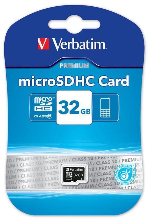 Verbatim Premium memoria flash 32 GB MicroSDHC Classe 10