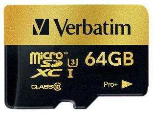 Memory Card microsd 64Gb Verbatim pro+ - 3