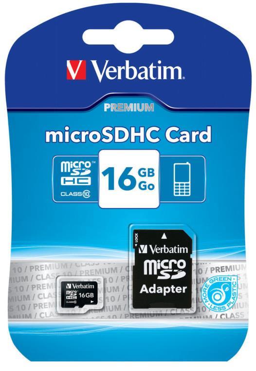 Scheda di Memoria Verbatim microSDHC Class 10 16Gb - 10