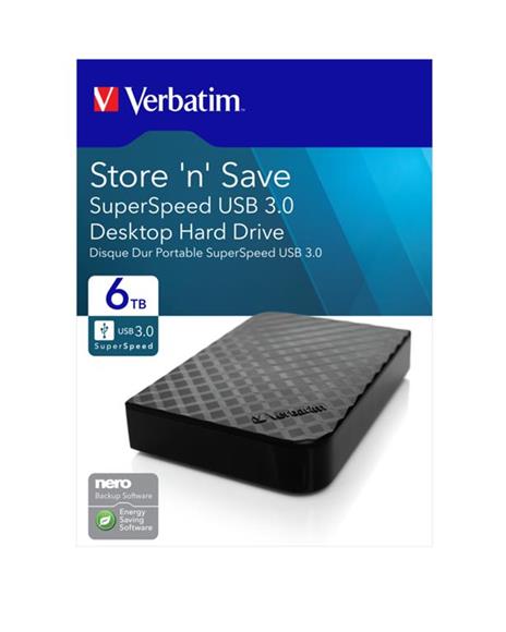 Verbatim Store 'n' Save disco rigido esterno 6000 GB Nero - 2