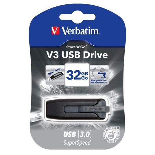 Pendrive Verbatim USB 3.0 32Gb Nero - 3