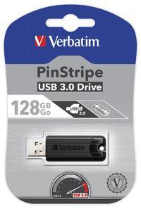 Verbatim PinStripe 128Gb USB 3.0 (3.1 Gen 1) Tipo-A Nero unità Flash USB - 4