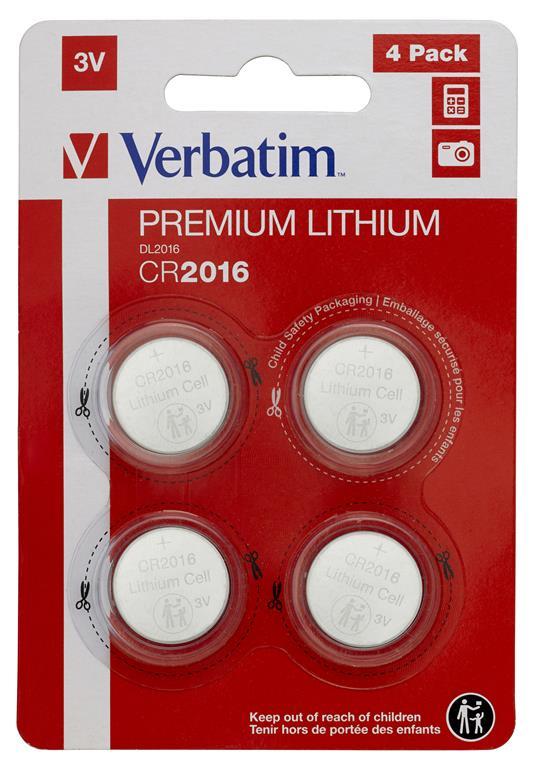Verbatim CR2016 Batteria monouso Litio