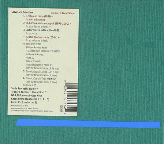 Storie di altre storie - CD Audio di Teodoro Anzellotti,Salvatore Sciarrino - 2
