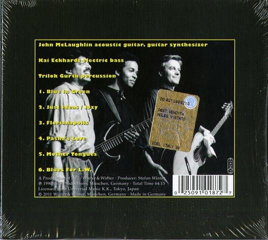 Live at the Royal Festival Hall, London - CD Audio di John McLaughlin - 2