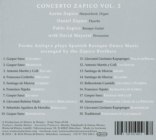 Concerto Zapico vol.2 - CD Audio di Forma Antiqva - 2