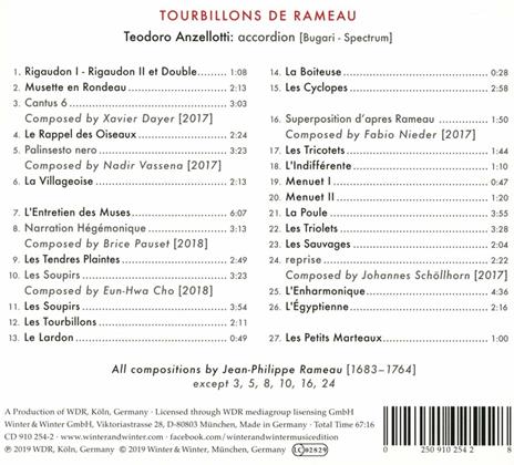 Tourbillons de Rameau - CD Audio di Teodoro Anzellotti - 2