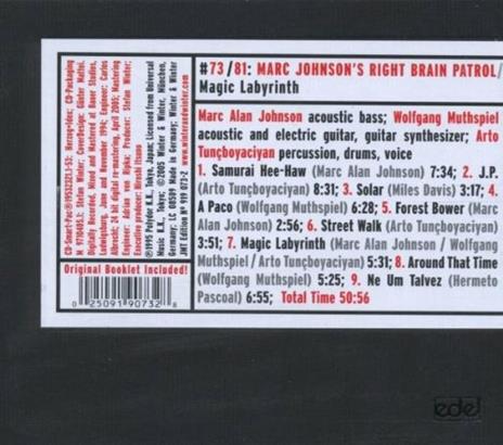 Magic Labyrinth - CD Audio di Marc Johnson - 2