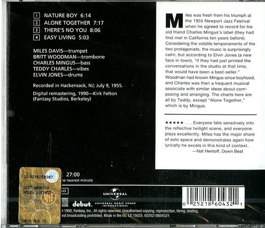 Blue Moods - CD Audio di Miles Davis - 2