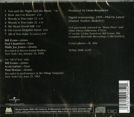 On Green Dolphin Street - CD Audio di Bill Evans - 2