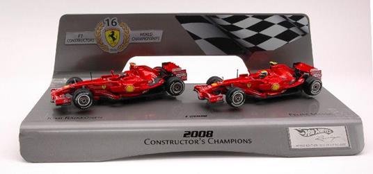 Ferrari K. Raikkonen / F. Massa 2008 F1 Formula 1 Constructors World Championship 1:43 Model Hwl8784