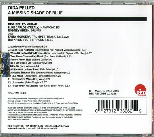 A Missing Shade of Blue - CD Audio di Dida Pelled - 2