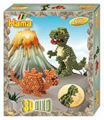 Hama Perle Da Stiro Mama 3-D Dinos