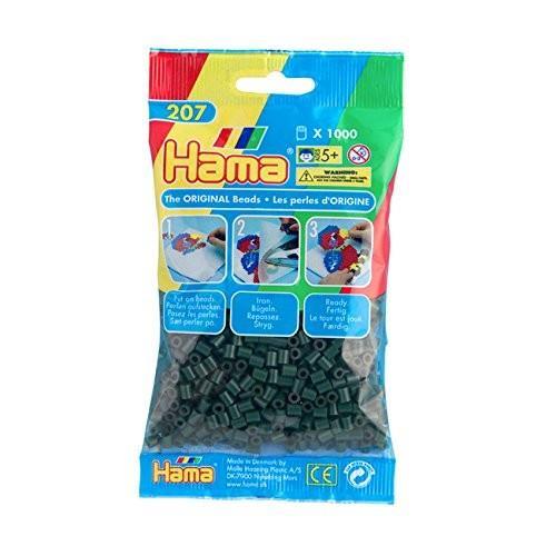 Perline bustina 1000 hama verde scuro
