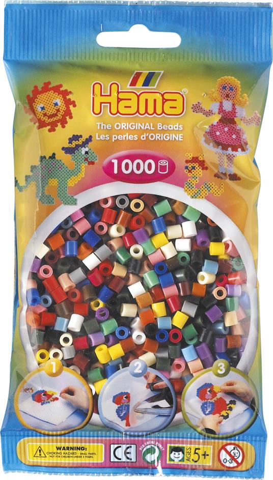 Hama Beads 207-67 profilo Mix di perline Multicolore 1000 pezzo(i)