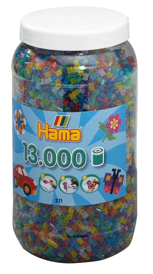 Hama Beads 211-54 profilo Mix di perline Multicolore 13000 pezzo(i)