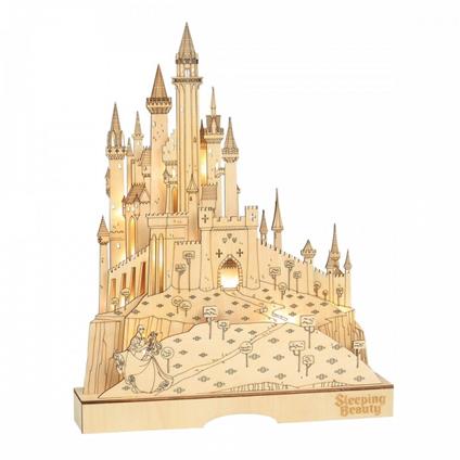 Disney: La Bella Addormentata Nel Bosco Castello Illuminato Figura Da Collezione